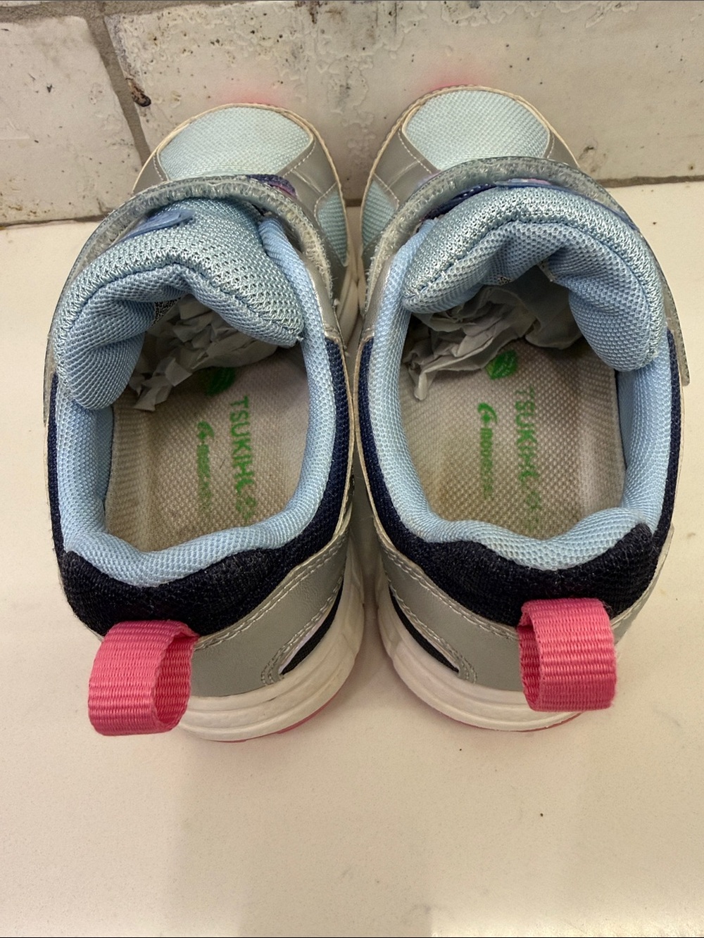 Tsukihoshi Silver Sky Sneakers Girls Size 11 Silver Pink Blue Athletic Shoes - Picture 8 of 12